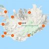Kaart van IJsland, Google My Maps
