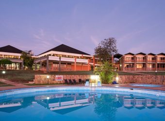 Zwembad Akagera Game Lodge, Rwanda