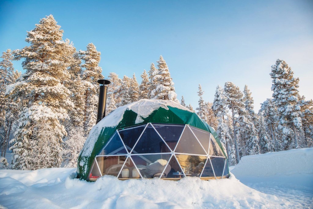 Aurora Dome, Jeris Lakeside Resort, Fins Lapland, Finland