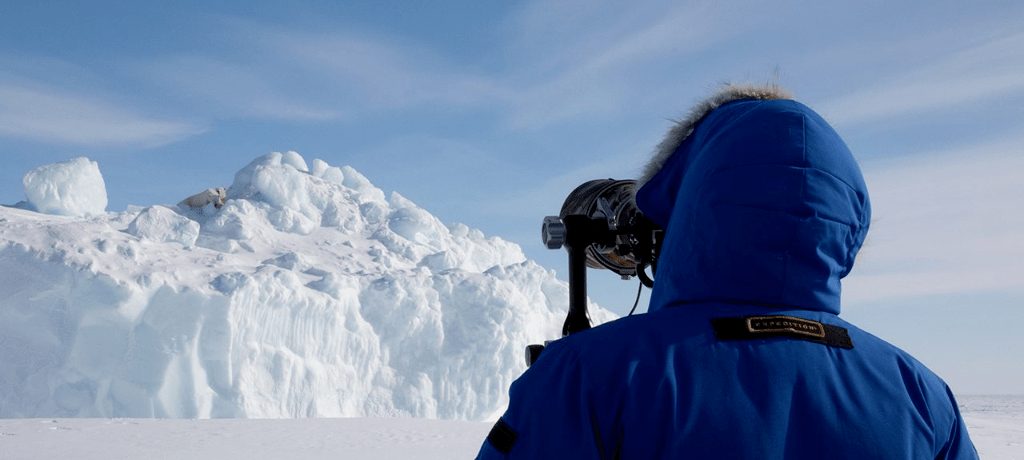 IJsberen en ijsbergen op Baffin Island