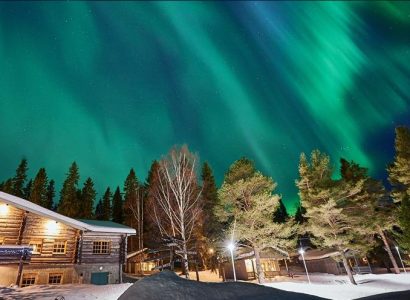 @Brändön Lodge, Noorderlicht in Zweeds Lapland, Zweden