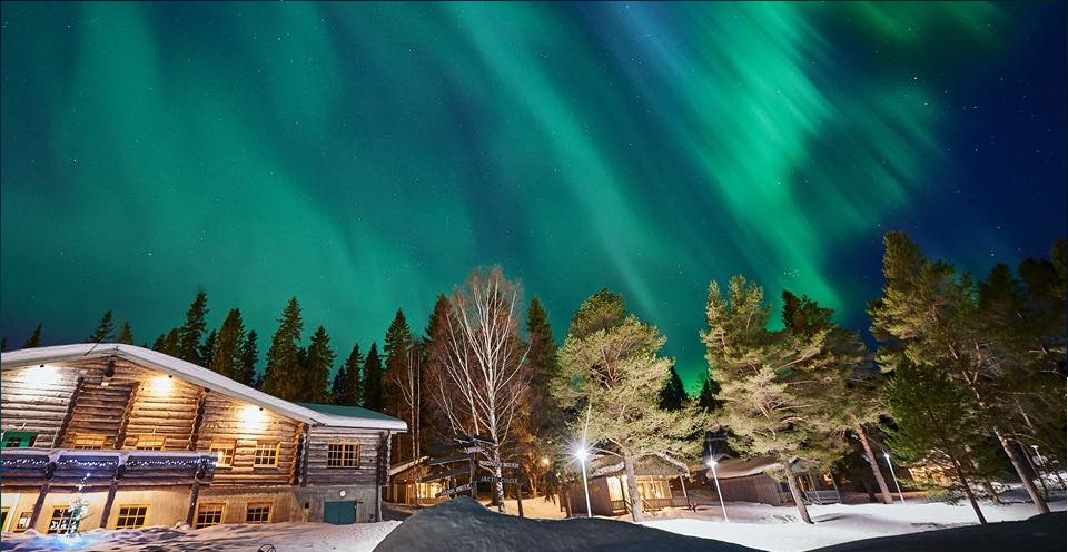 @Brändön Lodge, Noorderlicht in Zweeds Lapland, Zweden