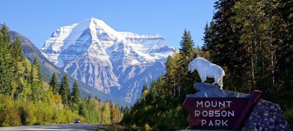 Zicht op Mount Robson