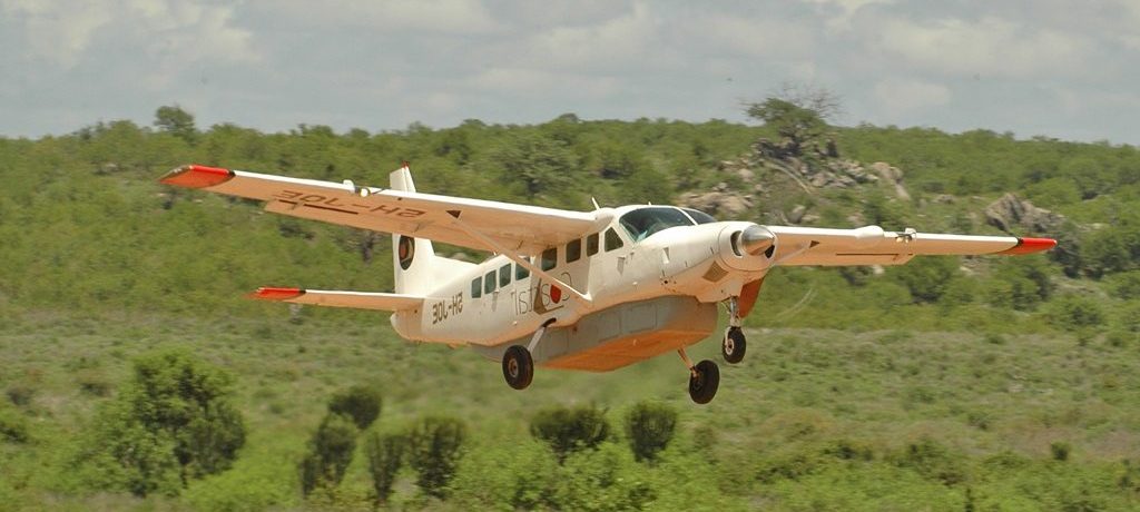 Tanzania Airstrip, Bush vliegtuig, grote trek