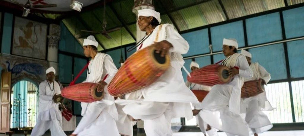 Dancing Monks Majuli, Brahmaputra, India