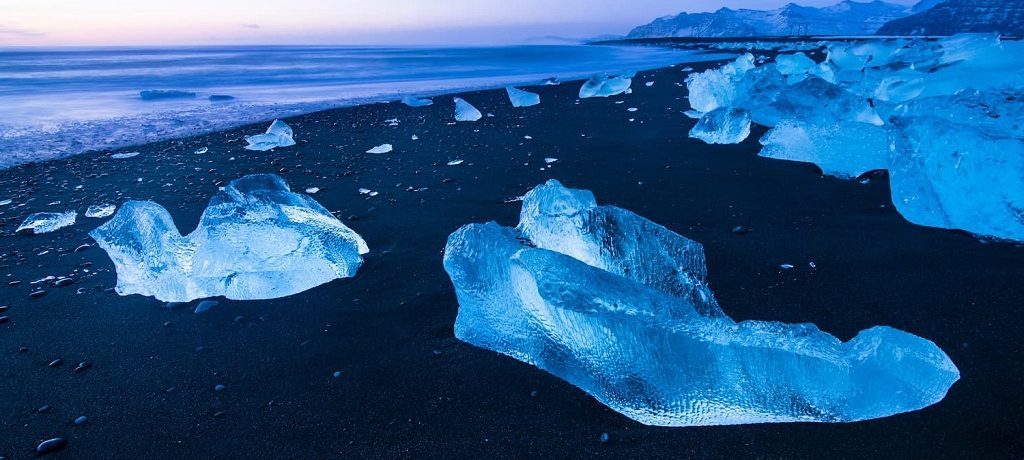 Breidamerkursandur diamond, Zuid-IJsland