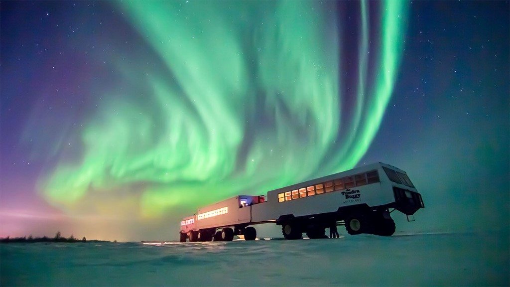 IJsberen, noorderlicht en Toendra Lodge