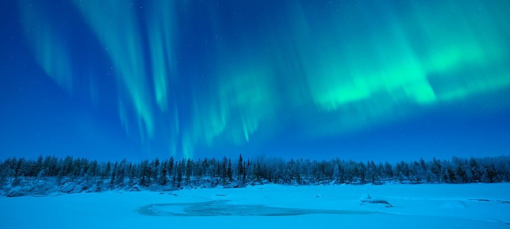 Lapland winter noorderlicht