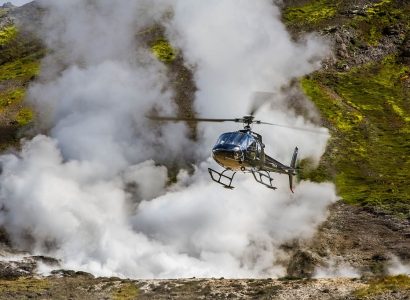 Helikoptervlucht in Reykjavik
