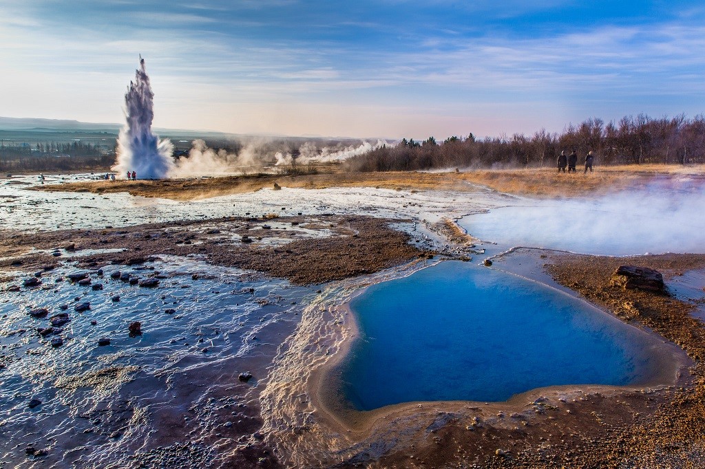 Hotel Geysir, Strokkur, Zuidwest-IJsland