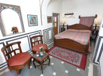 Eenpersoonskamer, Hotel Mandawa Haveli