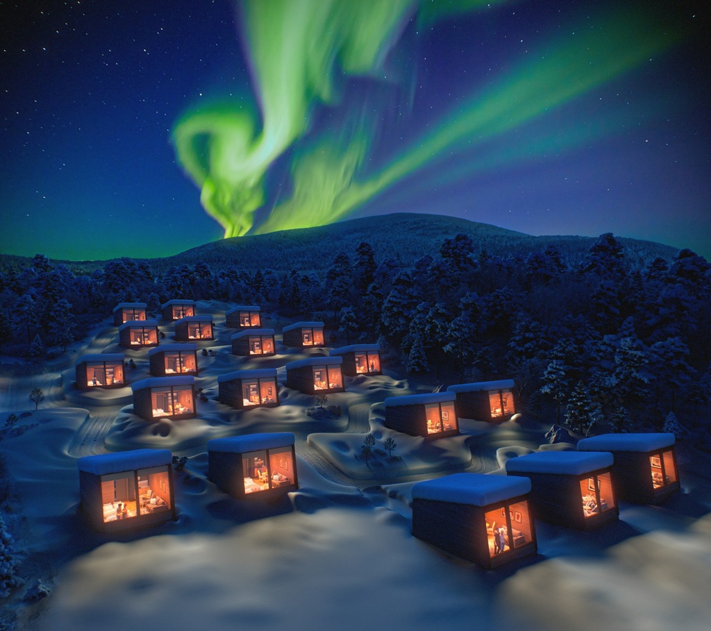 Glazen iglo Lapland