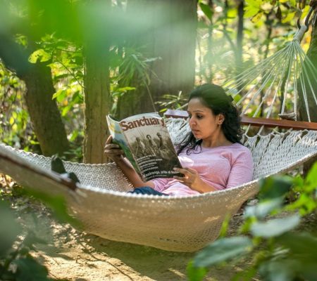 Kanha Jungle Lodge Relaxen in een hangmat