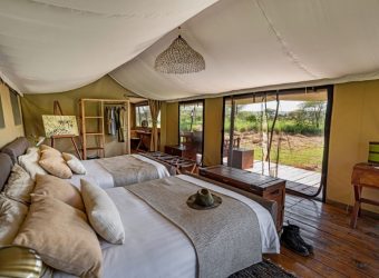 Tweepersoonstent, Lemala Ewanjan Tented Camp