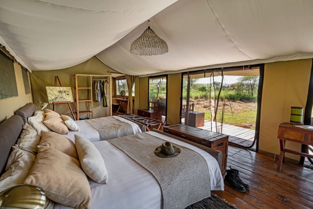Tweepersoonstent, Lemala Ewanjan Tented Camp