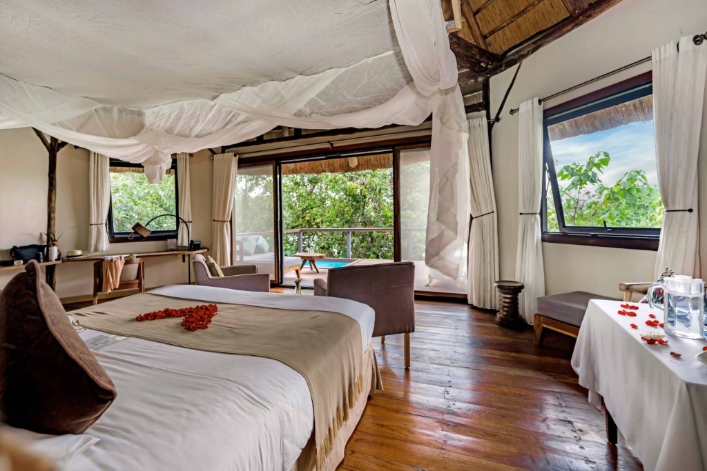 Dompelbad suite, Lemala Wildwaters Lodge