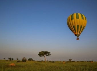 Ballonsafari. Paraa Safari Lodge