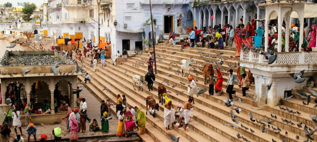 Ghats in Pushkar. Foto: © Fulvio Spada