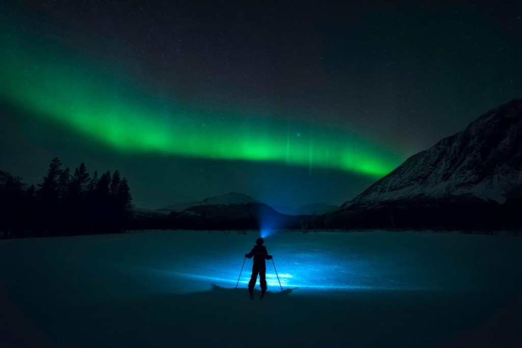 Noorderlicht, Lyngenfjord, Noorwegen