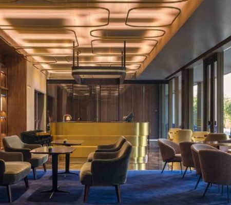 Roseate House New Delhi Club lounge