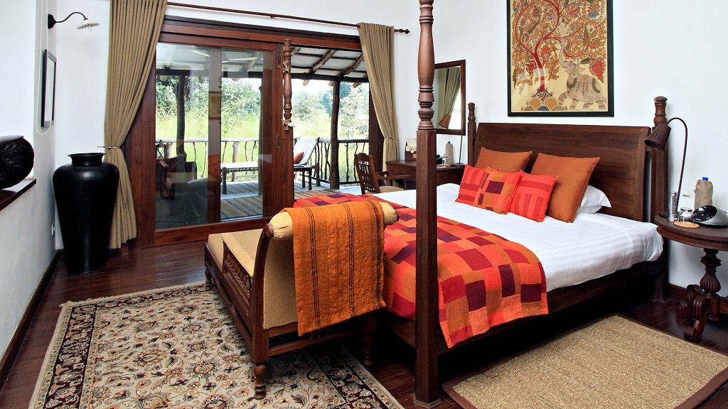 Slaapkamer, Samode Safari Lodge