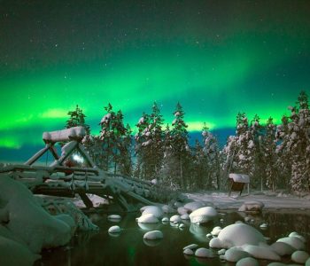 Vuokatti, Fins Lapland, Noorderlicht Finland