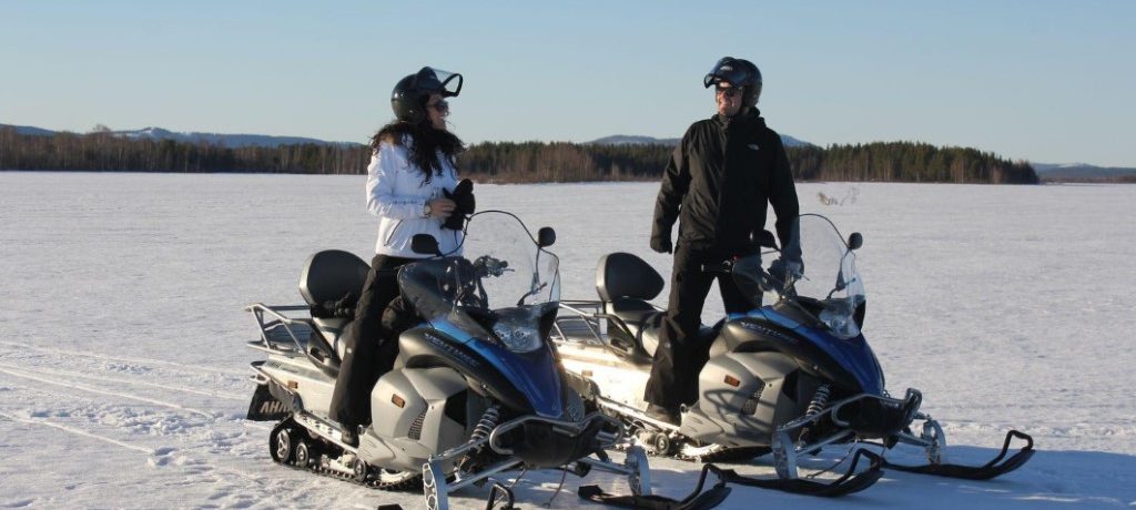 Sneeuwscooter Zweeds Lapland reis