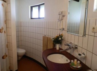 Badkamer, Speke Bay Lodge