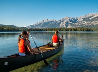 Kajakken op Lake Edith