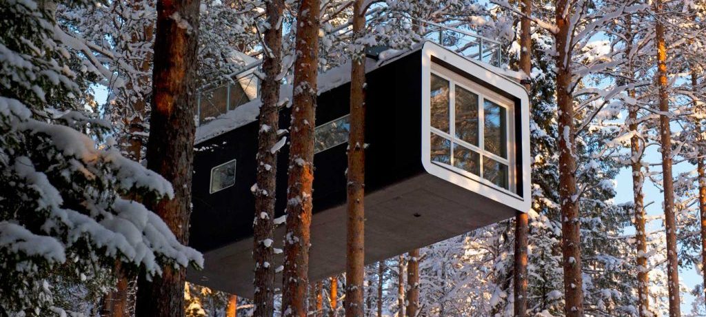 @Treehotel Harads, Zweeds Lapland, Zweden