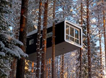 @Treehotel Harads, Zweeds Lapland, Zweden