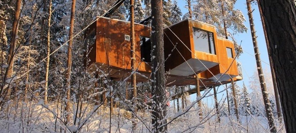 @Treehotel Harads, Zweeds Lapland, Zweden