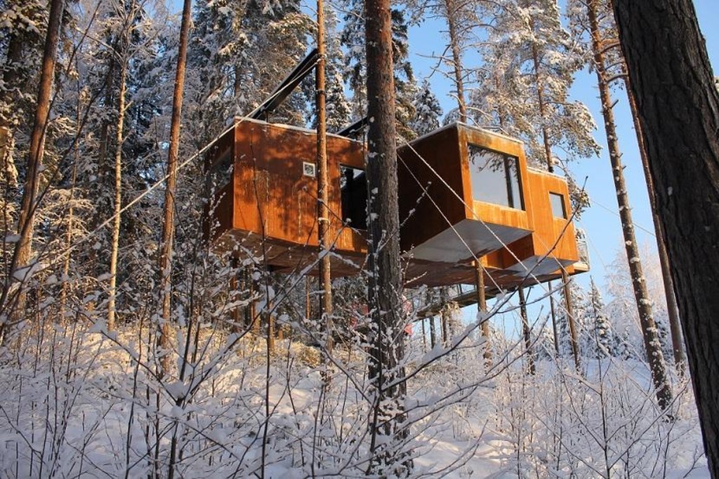 @Treehotel Harads, Zweeds Lapland, Zweden