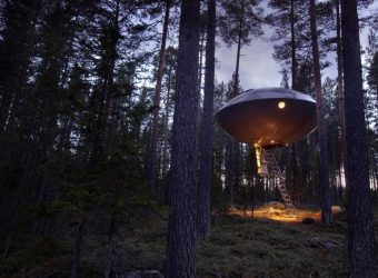 @Treehotel Harads, Zweeds Lapland, Zweden