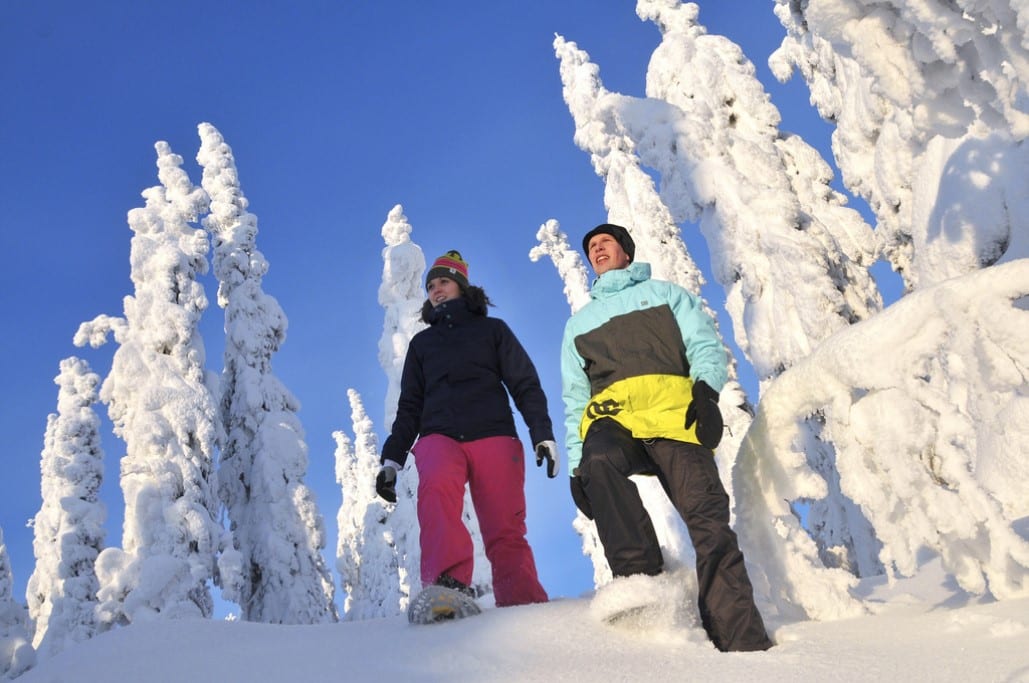 Sneeuwschoenwandelen Finland Foto: © Destination Vuokatti