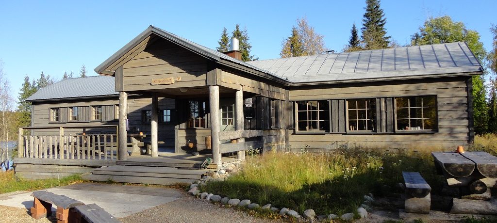 Beren observatie Lodge, Taiga wouden, Finland