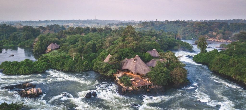 Wildwater Lodge, Jinja National parken Oeganda
