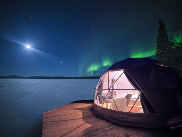 Aurora Domes Torassieppi, Noorderlichtweekend Fins Lapland, bijzondere overnachtingen