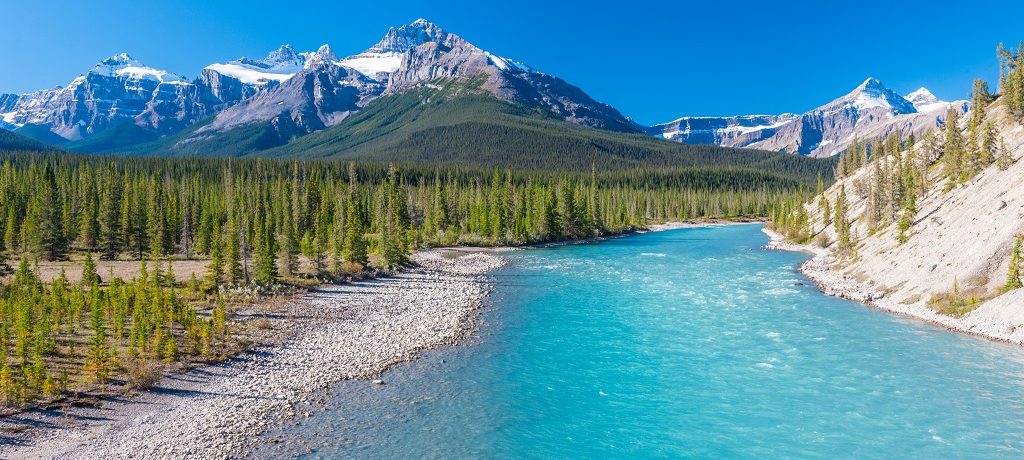Athabasca River, Icefield Parkway, Canada - Shutterstock