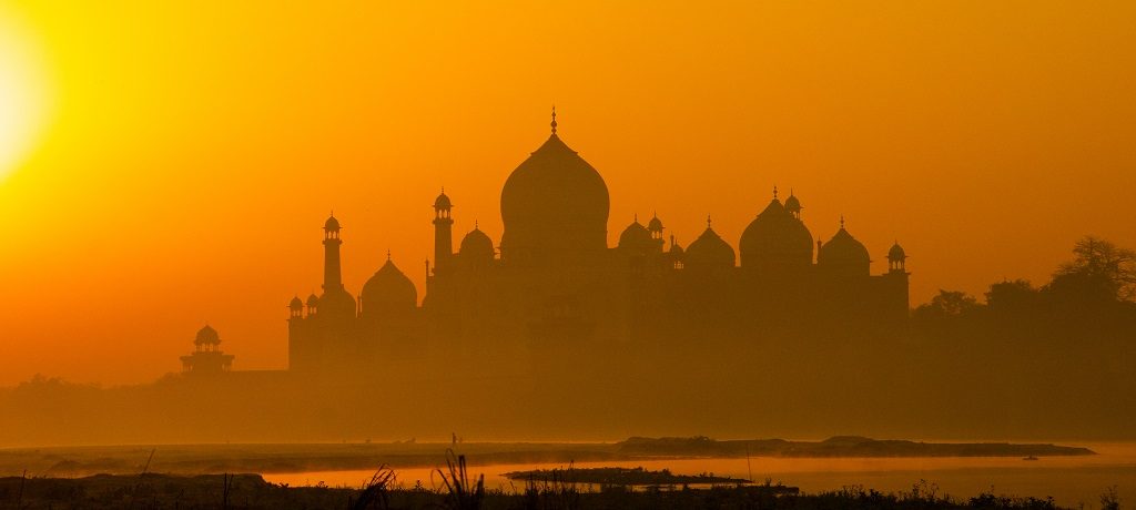 Sunset Taj Mahal, Agra India - Shutterstock